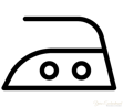 Iron symbol with two dots, showing “iron at medium temperature.