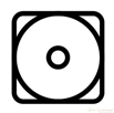 Square with a circle in the center, representing tumble dry