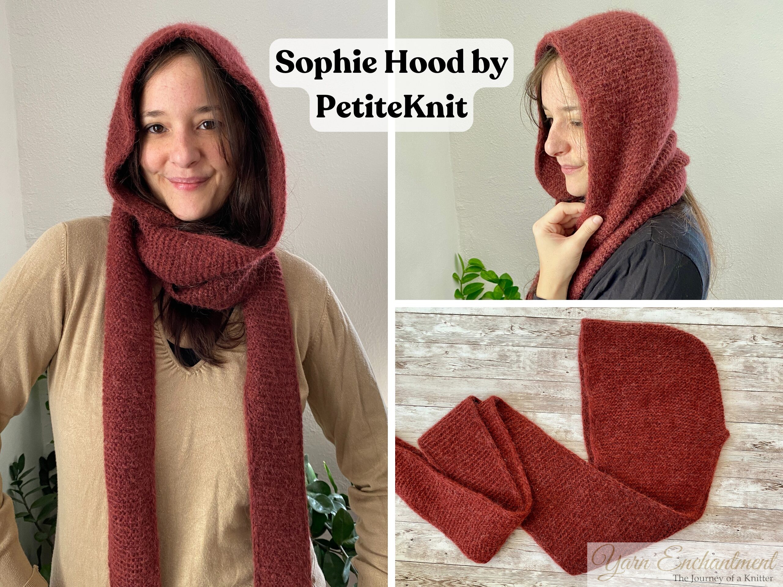 PetiteKnit Sophie Hood Pattern Review Knitting Tips Yarn 