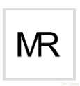 A black text abbreviation